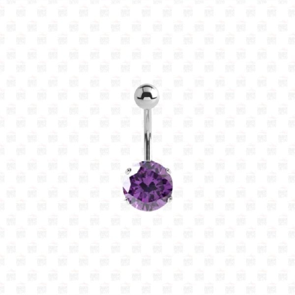 Cerrahi Çelik Taşlı Göbek Piercing