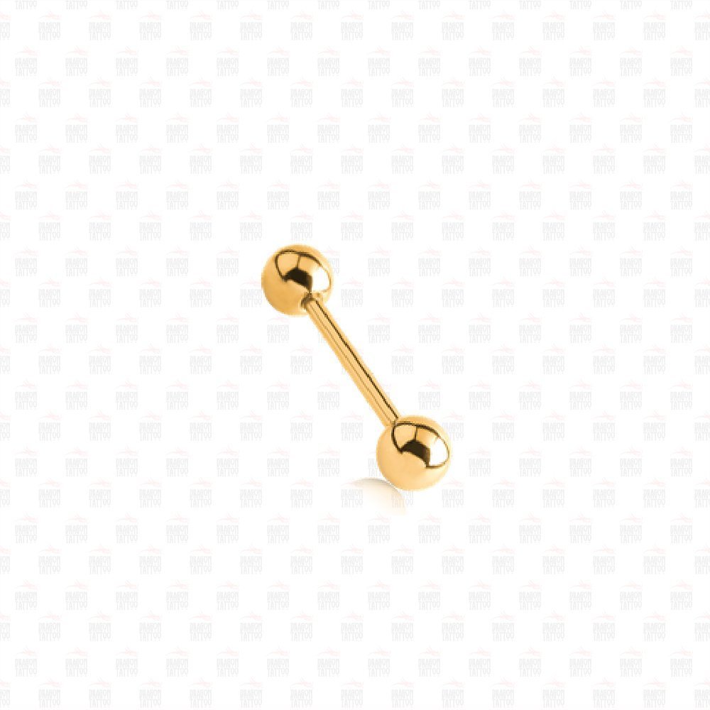 Cerrahi Çelik Altın Sarısı Dil Piercing