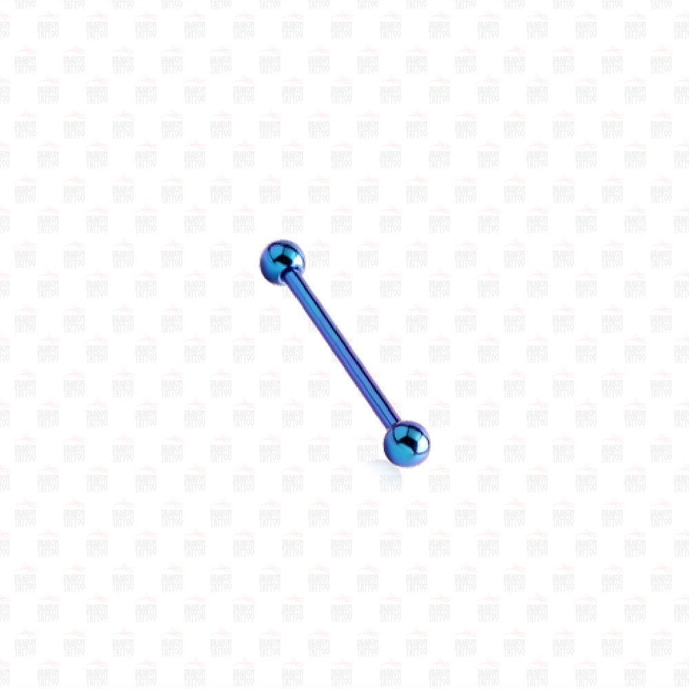 Cerrahi Çelik Mavi Dil Piercing