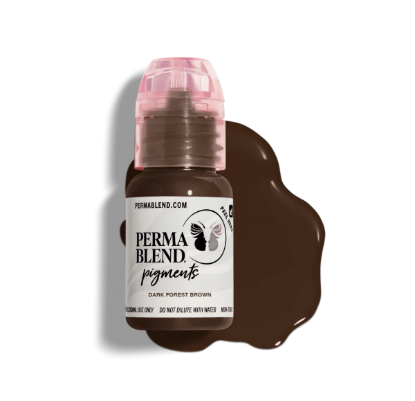 Perma Blend Dark Forest Brown 1/2 oz 15 ml Kaş İçin Koyu Küllü Kahverengi Kalıcı Makyaj Boyası Permablend