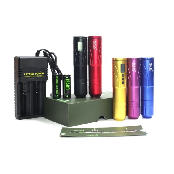 Mars Kablosuz Bataryalı Pilli Pen Rotary Dövme Makinesi Mars Kablosuz Bataryalı Pilli Pen Rotary Dövme Makinesi Gri