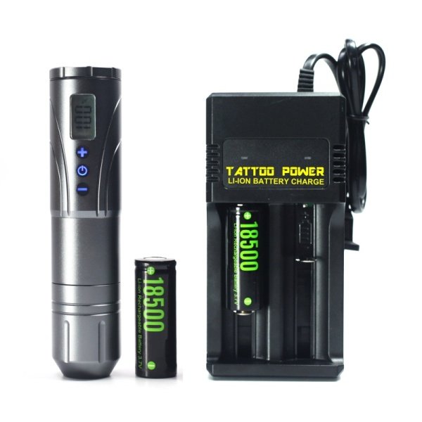 Mars Kablosuz Bataryalı Pilli Pen Rotary Dövme Makinesi Mars Kablosuz Bataryalı Pilli Pen Rotary Dövme Makinesi Gri