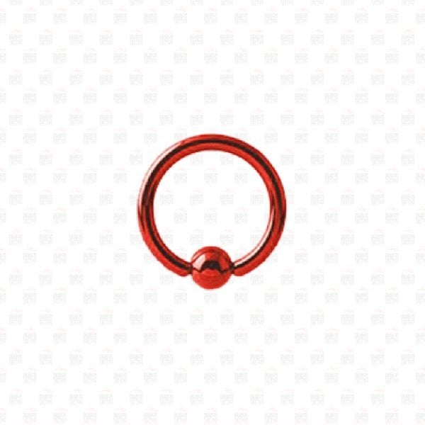Cerrahi Çelik Kırmızı Renkli Halka Piercing