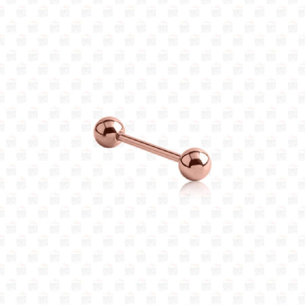 Cerrahi Çelik Bakır Renkli Dil Piercing