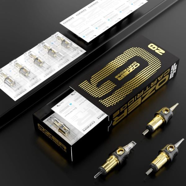 Ozer G #10 Kodlu Curved Magnum Long Taper Kartuş Dövme İğnesi Gölge ve Dolgu İçin Cartridge İğne SEMLT