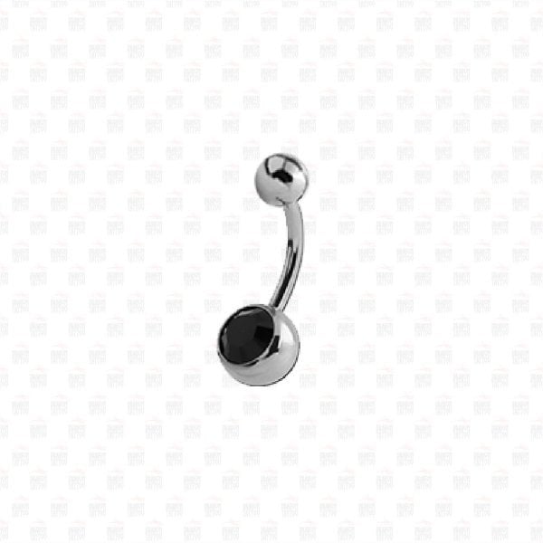 Titanyum Taşlı Göbek Piercing