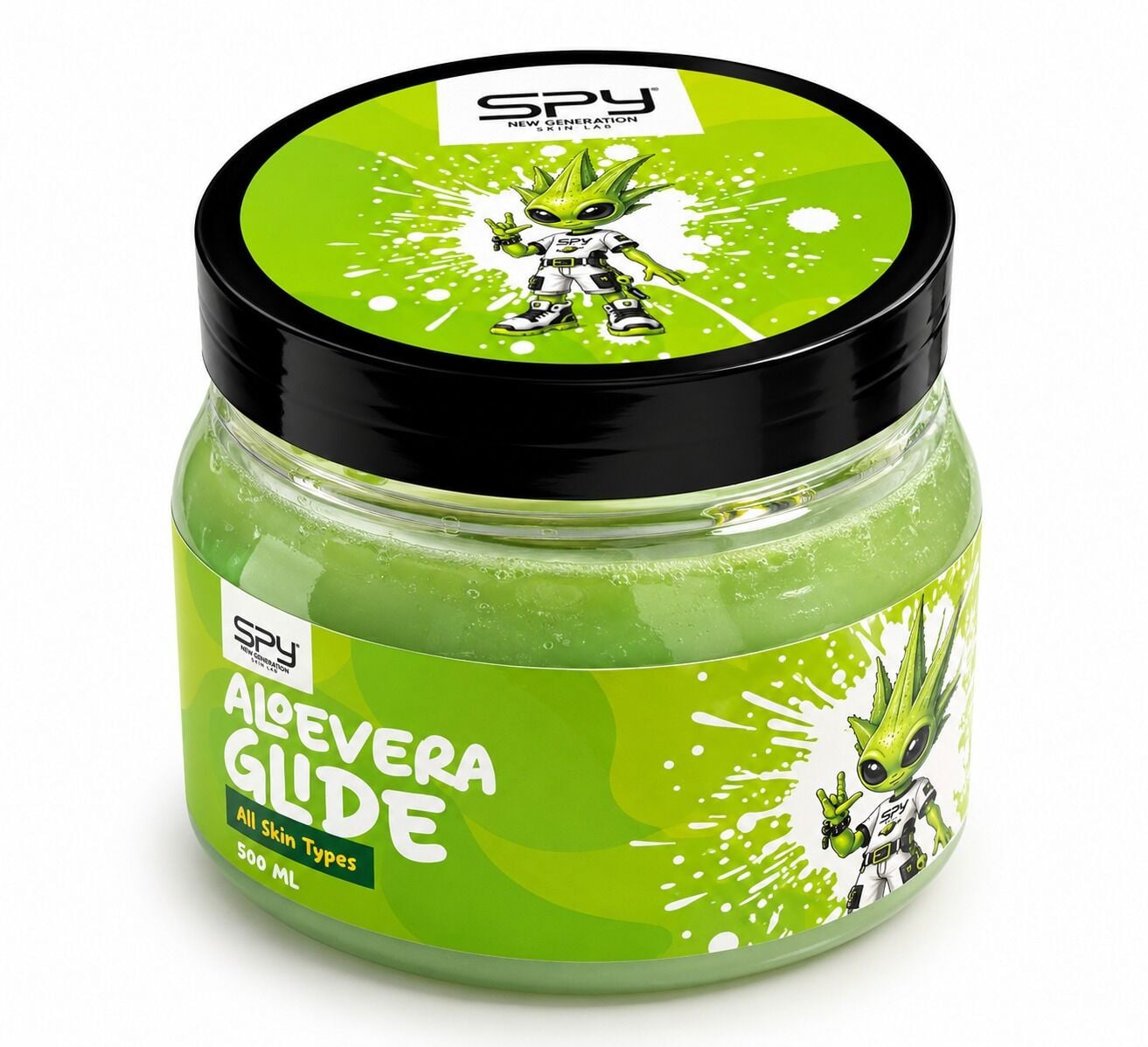 Spy Care Lab Aloe Vera Glide 500 ml Dövme Sırasında Cilt Kayganlaştırıcı ve Nemlendirici Bakım Kremi