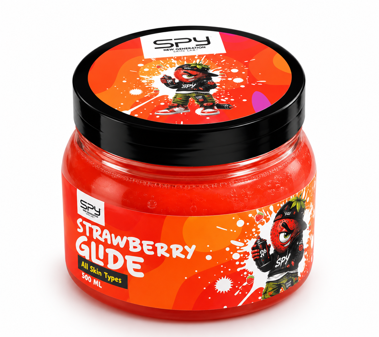 Spy Care Lab Strawberry Glide 500 ml Dövme Sırasında Cilt Kayganlaştırıcı ve Nemlendirici Bakım Kremi