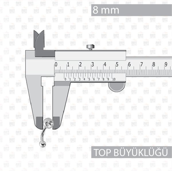 10 Adet Cerrahi Çelik Beyaz Taşlı Göbek Piercing 10 Adet Cerrahi Çelik Beyaz Taşlı Göbek Piercing Top Büyüklüğü 8 mm - Bar Kalınlığı 1.6 mm - Bar Uzunluğu 10 mm