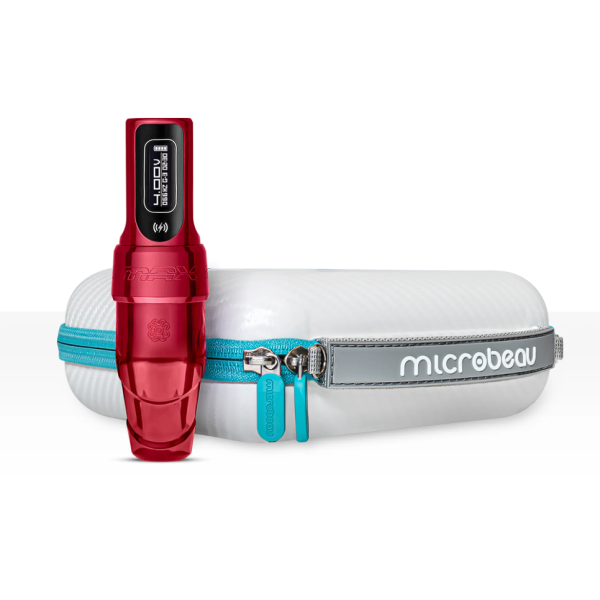 FK Irons Microbeau Flux Max S Rouge 2.5mm Stroke Bataryalı Kablosuz Dövme ve Kalıcı Makyaj Makinesi