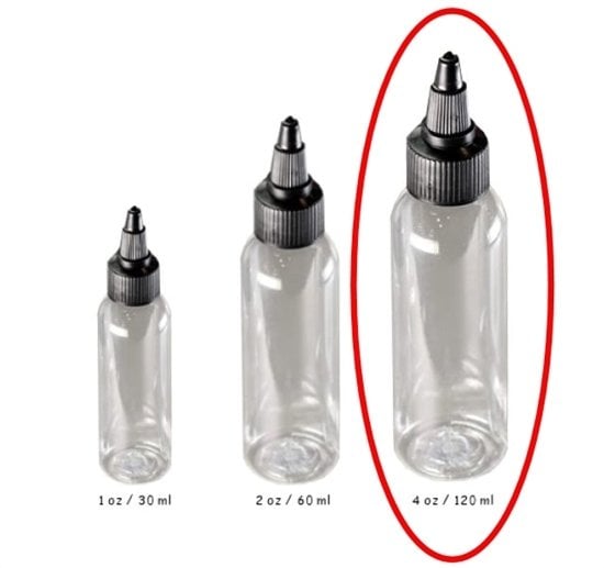 Boş Boya Şişesi 4 oz / 120 ml