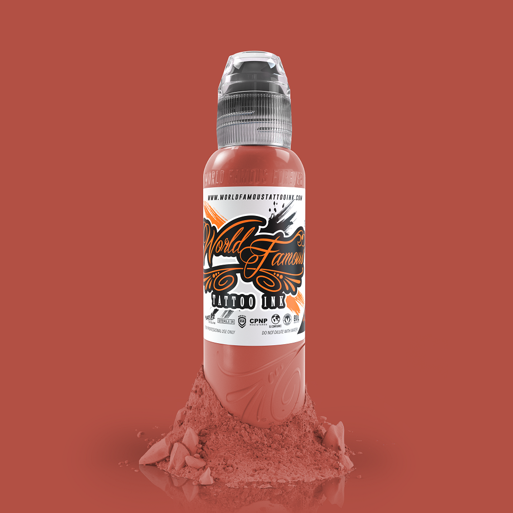 World Famous Ink Mars Sand Red 1/2 oz 15 ml Kırmızı Dövme Boyası Yarım Oz