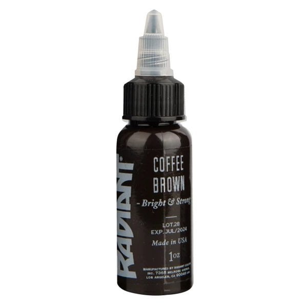 Radiant Coffee Brown 1/2 oz 15 ml Koyu Kahverengi Dövme Boyası