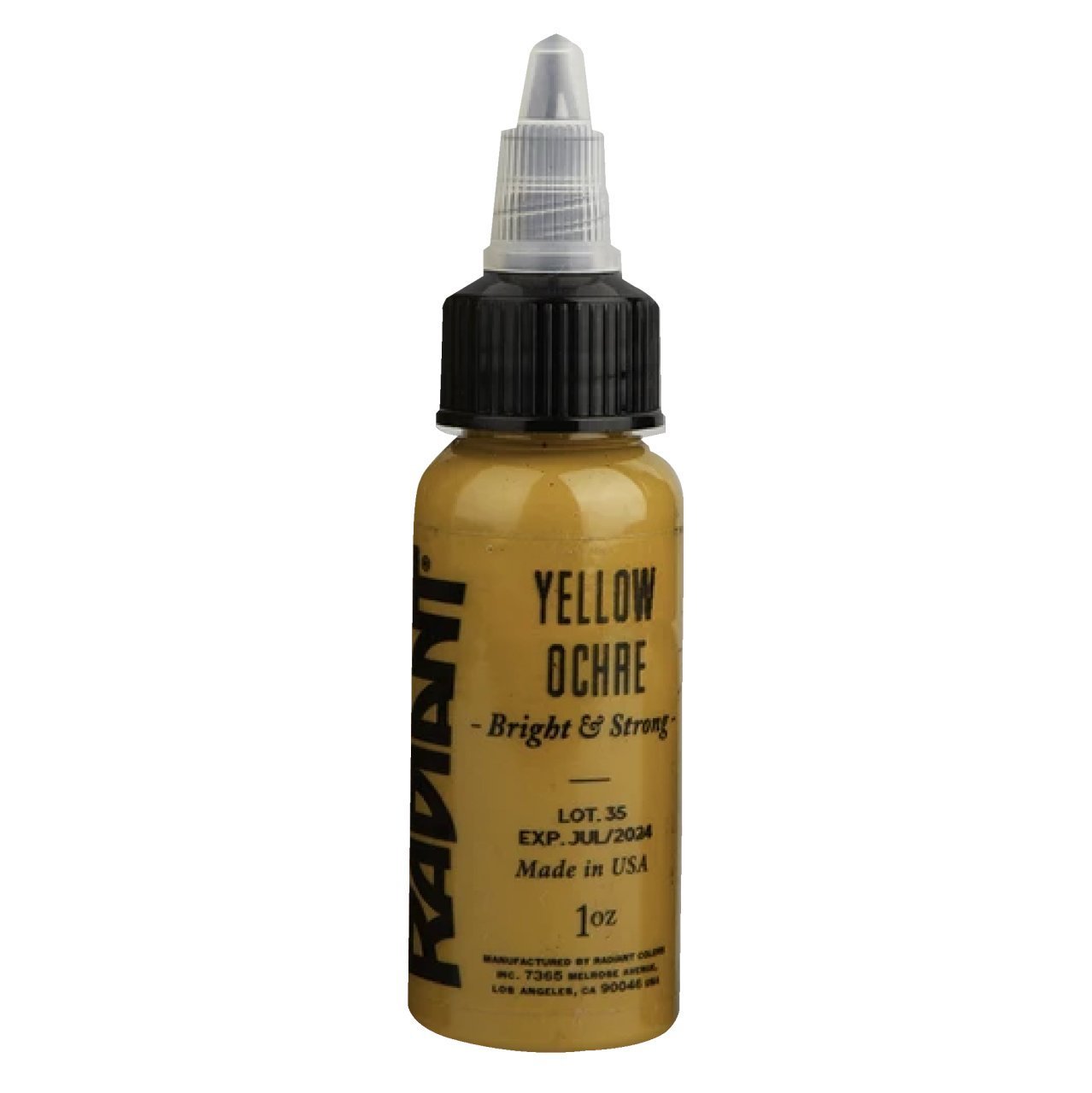 Radiant Yellow Ochre 1 oz 30 ml Koyu Sarı Dövme Boyası