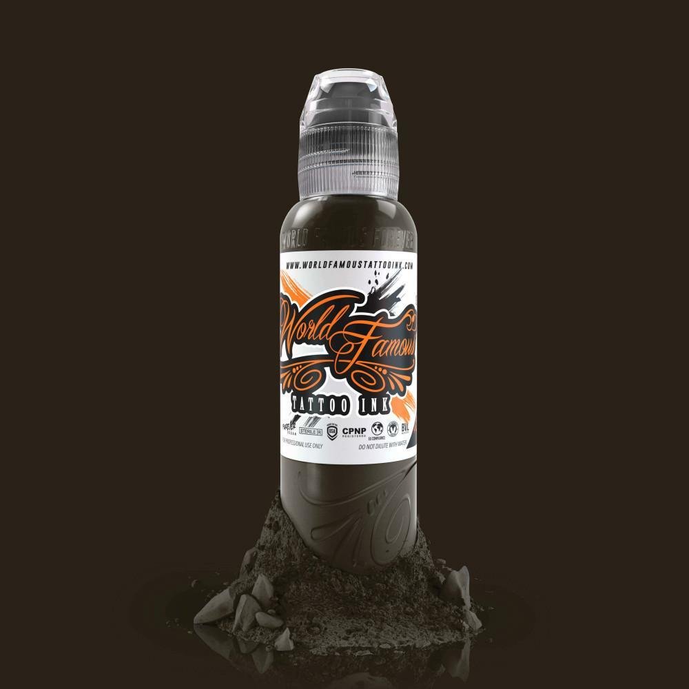 World Famous Ink Michele Deep Brown 1/2 oz 15 ml Kahverengi Dövme Boyası Yarım Oz