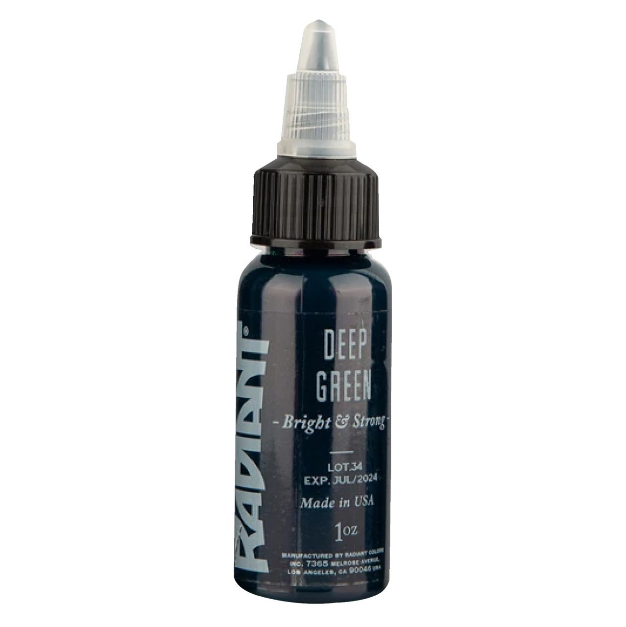 Radiant Deep Green 1 oz 30 ml Koyu Yeşil Dövme Boyası