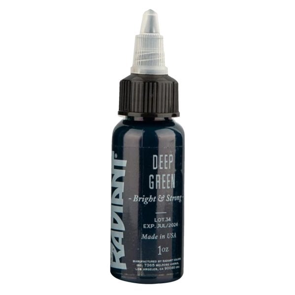 Radiant Deep Green 1 oz 30 ml Koyu Yeşil Dövme Boyası
