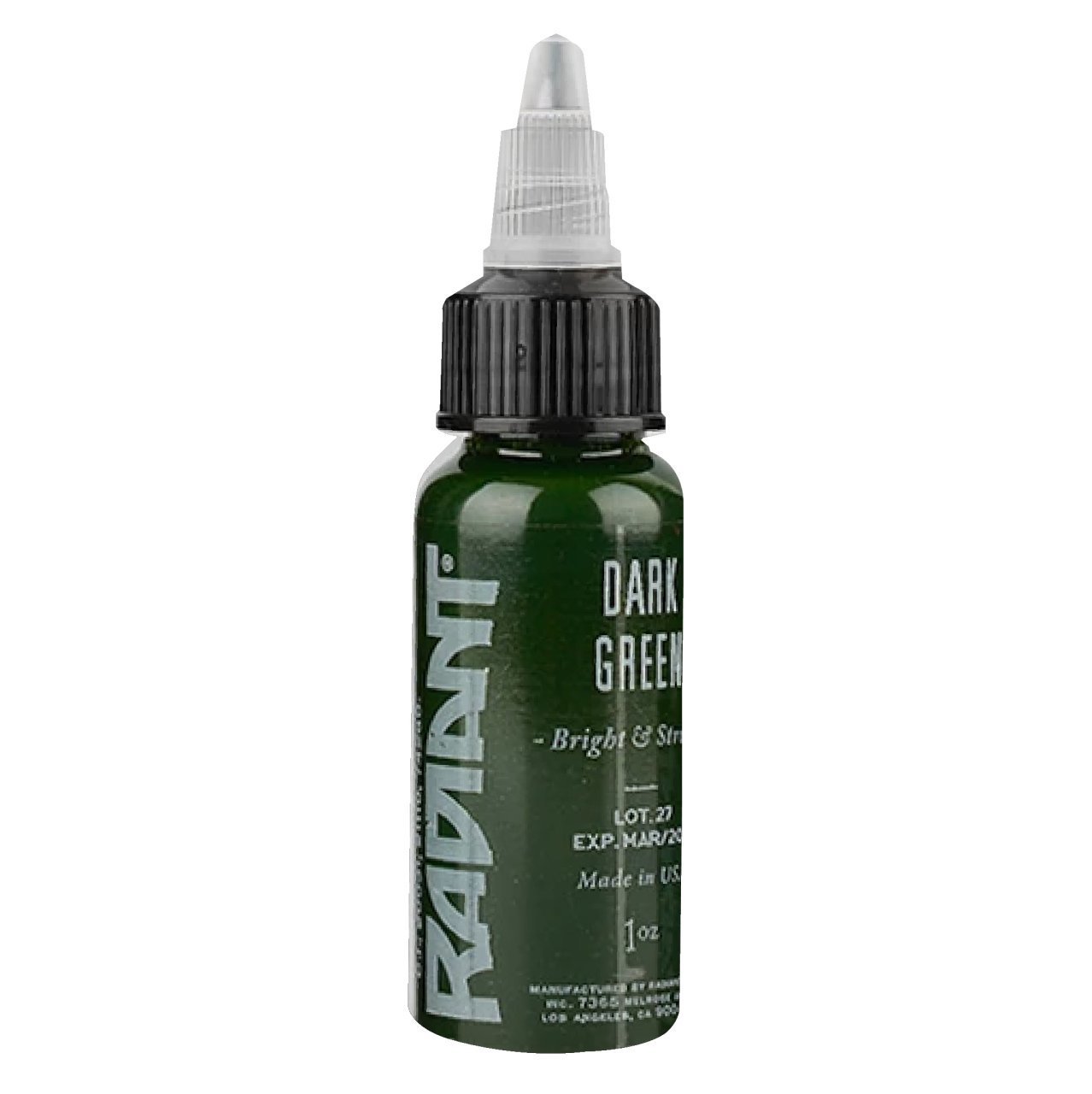 Radiant Dark Green 1 oz 30 ml Koyu Yeşil Dövme Boyası