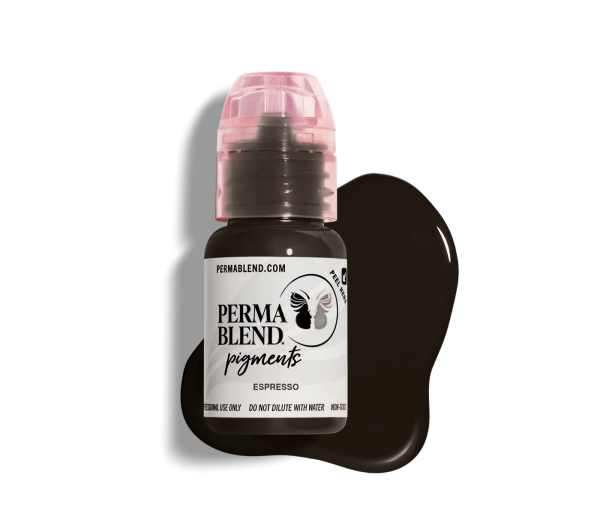 Perma Blend Espresso 1/2 oz 15 ml Kaş İçin Kalıcı Makyaj Boyası Permablend