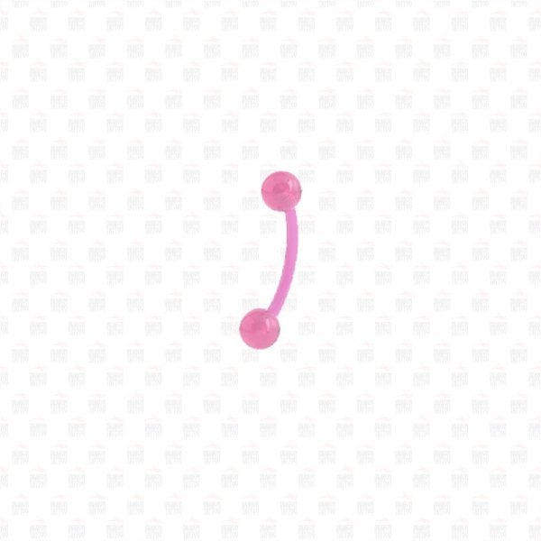 Pink UV Acryl Wenkbrauw Piercing Bioplast
