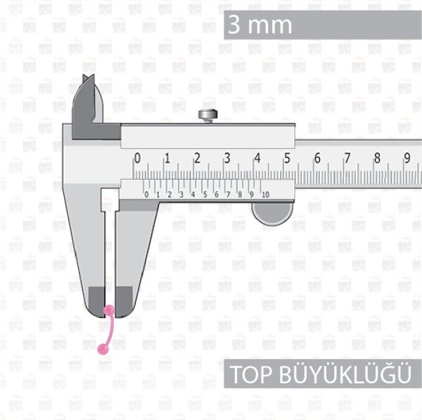 10 Adet UV Akrilik Bioplast Pembe Kaş Piercing