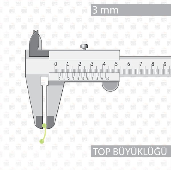 10 Adet UV Akrilik Bioplast Yeşil Kaş Piercing