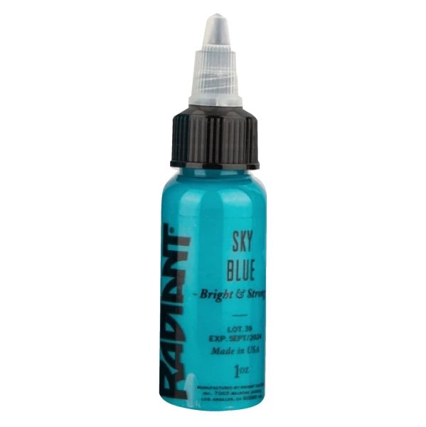 Radiant Sky Blue 1 oz 30 ml Açık Mavi Dövme Boyası