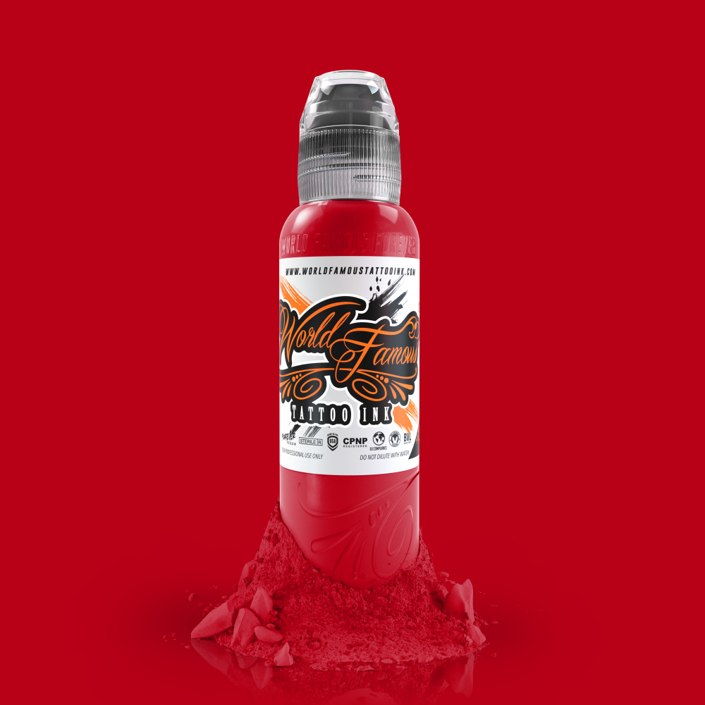 World Famous Tattoo Ink Big Apple Red 1 oz 30 ml Kırmızı Dövme Boyası