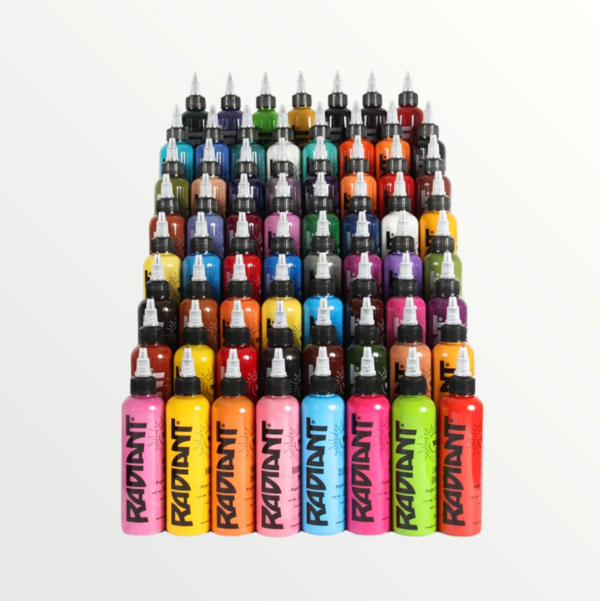 Radiant 65 Color Set 65 Renk 1 oz 30 ml Dövme Boyası Seti