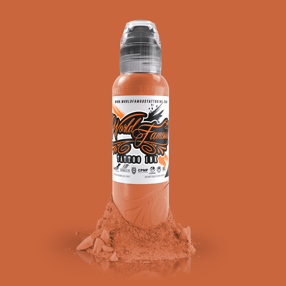 World Famous Tattoo Ink 1 oz Cheetah Skin 30ml Light Brown Tattoo Paint