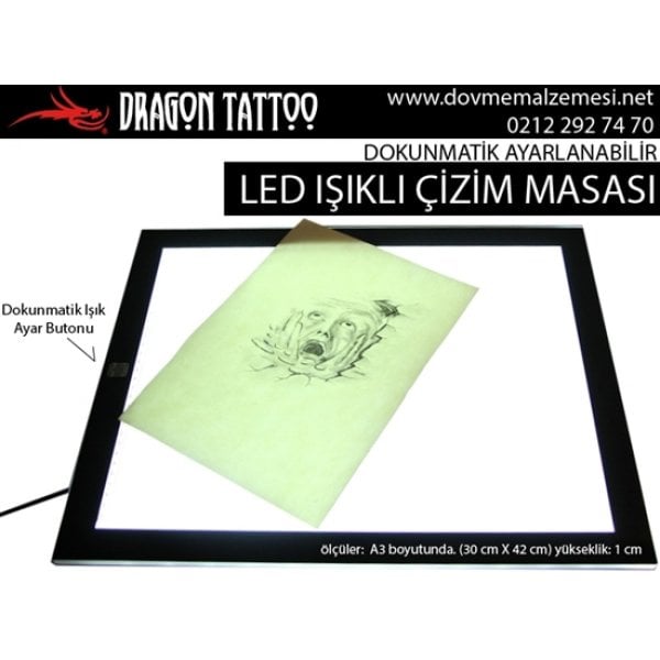 Led Işıklı Çizim Masası (Light Box) A3