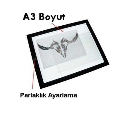 Led Işıklı Çizim Masası (Light Box) A3