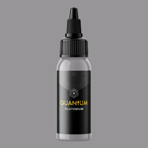 Quantum Plutonium Açık Platin Gri Dövme Boyası 1 oz 30 ml