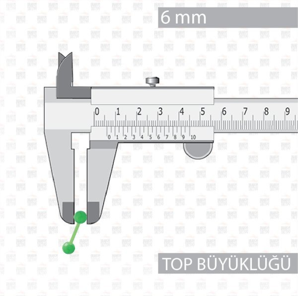10 Adet Bioplast Flexible Yeşil Renkli Dil Piercing