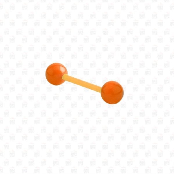 Bioplast Flexible Turuncu Renkli Dil Piercing