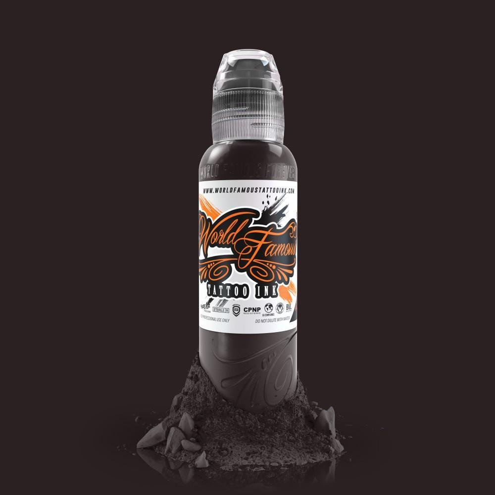World Famous Tattoo Ink Dark Brown Dark Mink 1 oz 30 ml of tattoo inks