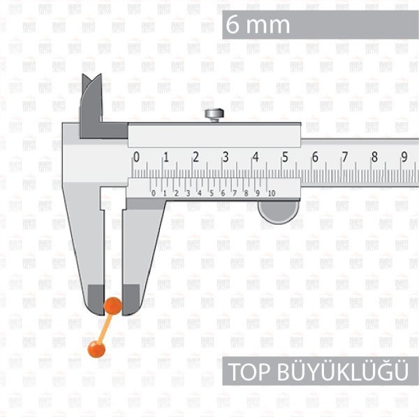 10 Adet Bioplast Flexible Turuncu Renkli Dil Piercing