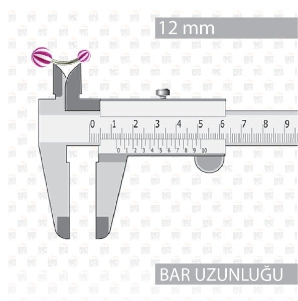 Cerrahi Çelik Akrilik Göbek Piercing