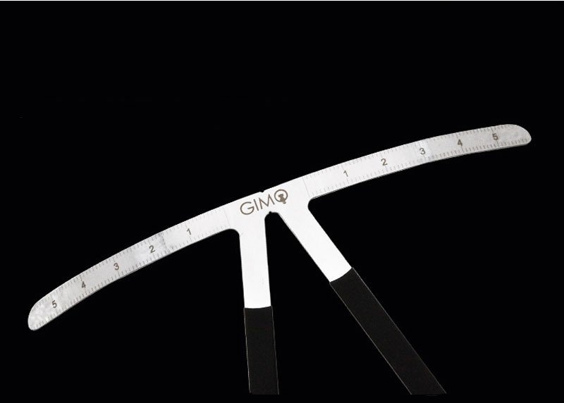 Measurement Ruler of Mild Steel Eyebrow sat nose-up