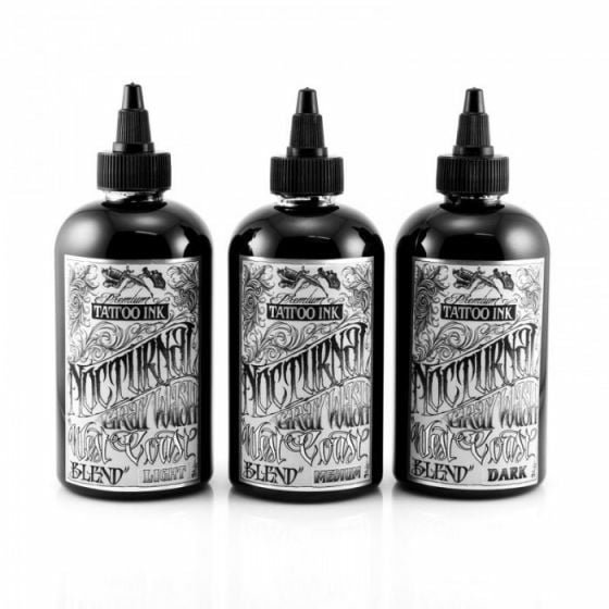 Nocturnal Tattoo Ink Gray Wash Set 1 oz / 30 ml Gölge Seti