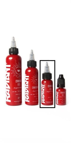 Radiant Crimson Red 1 oz 30 ml Kırmızı Dövme Boyası
