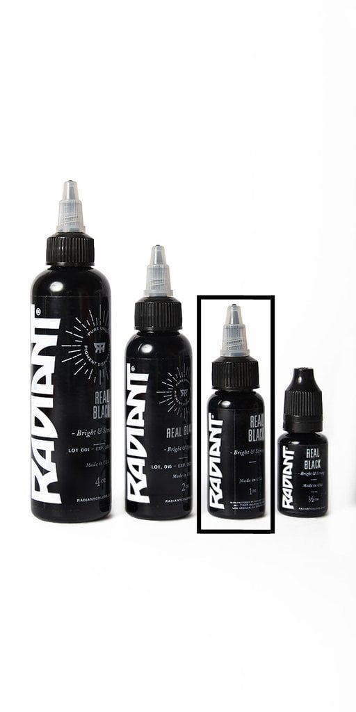 Radiant Real Black 1 oz 30 ml Siyah Dövme Boyası