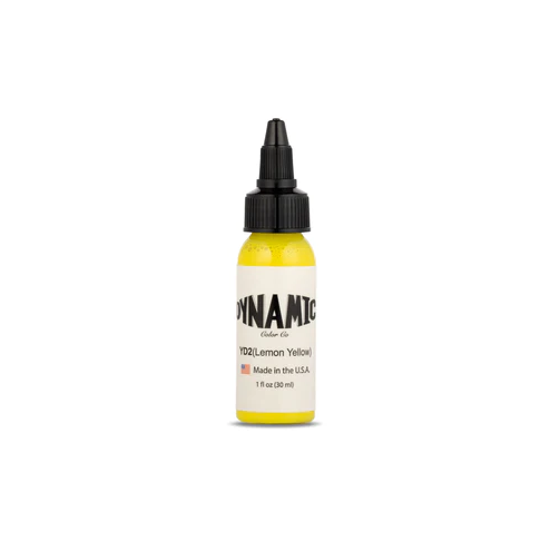 Dynamic Lemon Yellow 1 oz 30 ml Açık Sarı Dövme Boyası