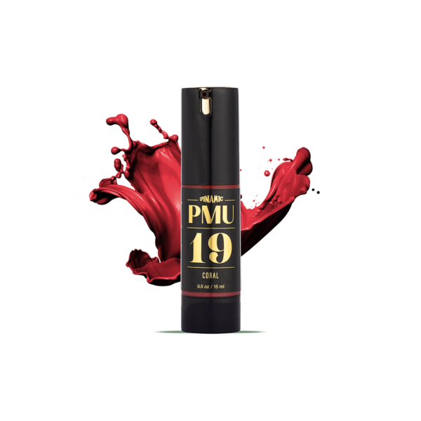 Dynamic PMU Ink Kalıcı Makyaj Boyası 15 ml - 1/2 oz Koyu Kırmızı 19 - CORAL