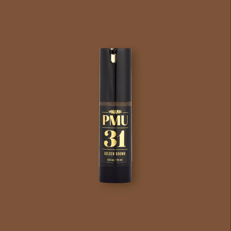 Dynamic PMU Ink Kalıcı Makyaj Boyası 15 ml - 1/2 oz Açık Kahverengi 31 - GOLDEN BROWN