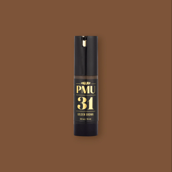 Dynamic PMU Ink Kalıcı Makyaj Boyası 15 ml - 1/2 oz Açık Kahverengi 31 - GOLDEN BROWN