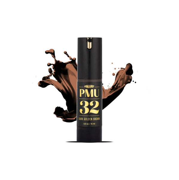 Dynamic PMU Ink Kalıcı Makyaj Boyası 15 ml - 1/2 oz Sarımtrak Kahverengi 32 - DARK GOLDEN BROWN