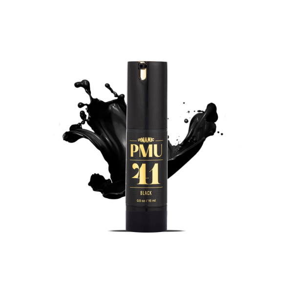 Dynamic PMU Ink Kalıcı Makyaj Boyası 15 ml - 1/2 oz Siyah Eyeliner ve Kaş 41 - BLACK