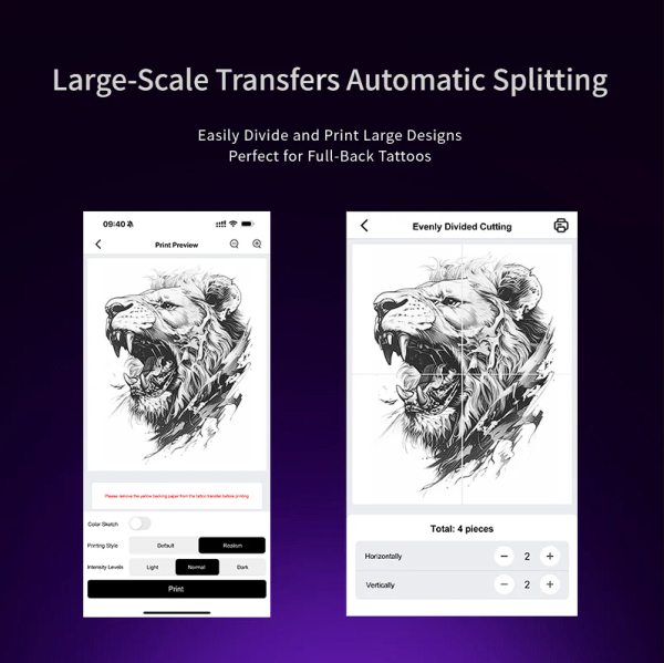 OG Fury Wireless Stencil Thermal Printer Termal Dövme Transfer Yazıcısı