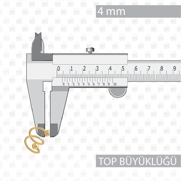 Cerrahi Çelik Altın Sarısı Burgulu Piercing